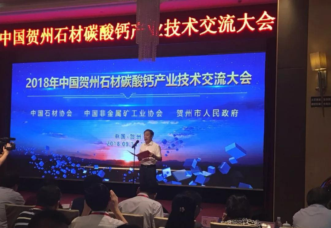 2018中国贺州石材碳酸钙产业技术交流大会开幕