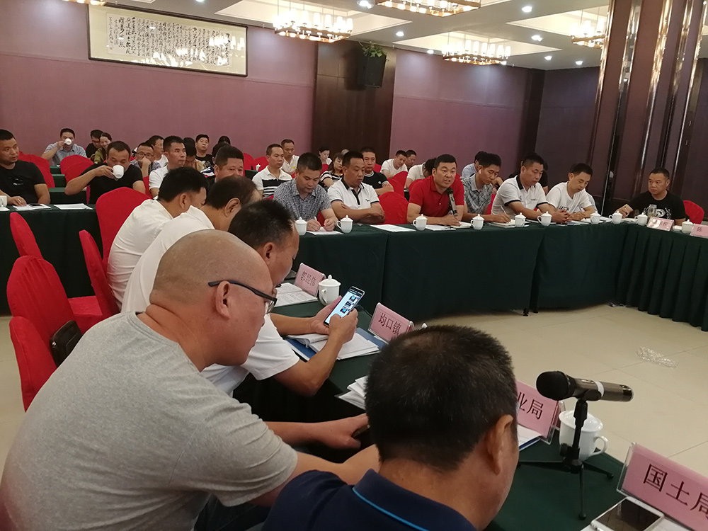 麻城市委常委、统战部部长戴昌远一行赴富强石材考察学习建设绿色矿山经验